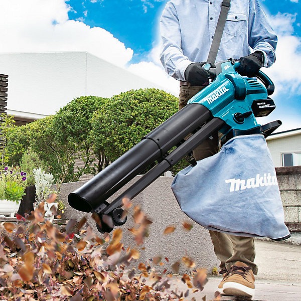 Makita DUB187Z 18V LXT Brushless Cordless Leaf Blower Vacuum + Bag + T Nozzle + - Image 6